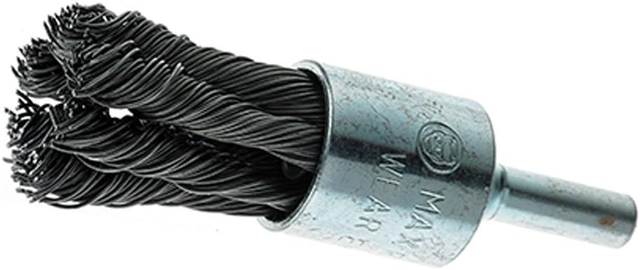 Mercer Industries 181010B - 3/4" x 1/4" Shank Knot End Brushes, .020 Carbon Steel Wire (20 pack)