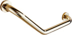 Shower Handle,Grab Bars, 18-Inch Polished Brass Curved Grab Bar, Non-Slip Safety Bathroom, Bathtub Support Rails, Toilet, Shower, Elderly, Handicapped Rubbed Bronze Handle, Europea