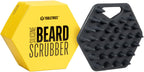 TOOLETRIES Beard Scrubber - Silicone Beard Brush & Exfoliator for Men, Deep Cleans & Unclogs Pores, Ergonomic Handle Design, Removes Beardruff - Charcoal