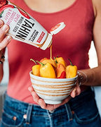 Mighty Sesame Co. Harissa Tahini, Spicy Chili Squeezable & Ready Sesame Paste, 10.9oz | Whole Seed, Gluten Free, Vegan, Non GMO, Keto Friendly, Kosher