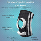 Wonder Care compression knee brace designed for knee pain, sports, running, meniscus tear & ACL relief. adjustable knee wrap with side stabilizers for men & women, Knee Support with Air Mesh Fabric