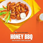 Buffalo Wild Wings Honey BBQ Sauce, 12 fl. oz., Perfect Dipping Sauce, Chicken Marinade, Rib Barbecue Rub and Wing Seasoning, Rich Flavor and Sweet Tang