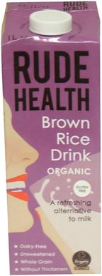 Rude Health UHT Organic Brown Rice Drink - Unsweetened (1L)