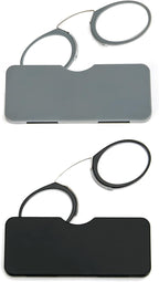 DXYXYO Mini Armless Reading Glasses Clip on Nose for Men Women 2 Pack Thin Compact Readers with Small Portable Case