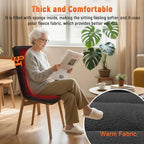 Heated Seat Cushion for Office - 12V Chair Heating Pad - Thick Seat Warmer wiht 7 Temp Levels & 12H Timer- Fast Heated Cover for Back,Hips Etc.Gift Packaging（Black）
