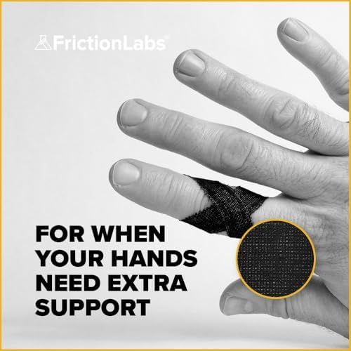 Friction Labs Athletic Finger Tape - Rock Climbing Tape for Skin Protection - 1.5” Zinc Oxide Tape - Protective Sports Tape - Easy Tear, Strong Stick - Recyclable Packaging - 10 Yards