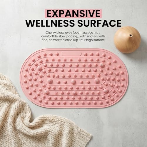 Ergonomic Silicone Foot Pressure Relief Pad with Magnetic Disc, 8-Shaped Resistance Band with Handles for Men & Women - Portable Foot Massage Mat for Home Fitness, Yoga & Daily Comfort