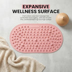Ergonomic Silicone Foot Pressure Relief Pad with Magnetic Disc, 8-Shaped Resistance Band with Handles for Men & Women - Portable Foot Massage Mat for Home Fitness, Yoga & Daily Comfort