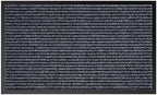 Commercial Floor Mat Non-Slip Waterproof, 2' x 3' Front Door Mat for High Traffic Areas, Easy Clean Low Profile Durable Rug, for Entryway, Indoor/Outdoor, Office, Industrial, Garage, Grey