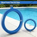 896584000-143 Front Tire Kit with Super Hump Replacement Tires for Poolvergnuegen Select and Hayward Phoenix Pool Cleaner Wheel (4Pcs Front Tires)