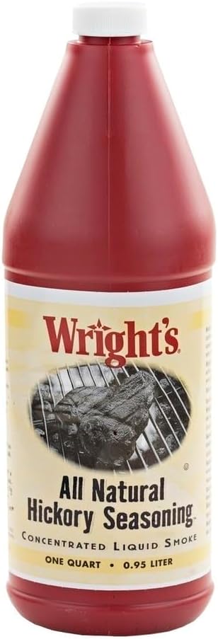 Wright's Natural Hickory Seasoning Liquid Smoke, 2-Pack 32 Ounce Quart Bottles