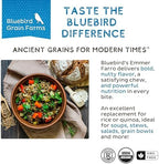 Bluebird Grain Farms Organic Whole Grain Emmer Farro, 1 Lb.