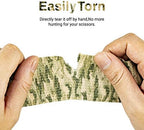 FRESINIDER 9 Rolls Self Adhesive Wrap Athletic Tape Gauze, Breathable Elastic Cohesive Bandage for Sports Injury & Pet (7 Pcs 2" x 5 Yards + 2 Pcs 1" X 5 Yards) (Woodland Multicam Camo)