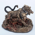 Veronese Design 3 1/2 Inch Cerberus The Three Headed Hound of Hades Hand Painted Resin Figurine