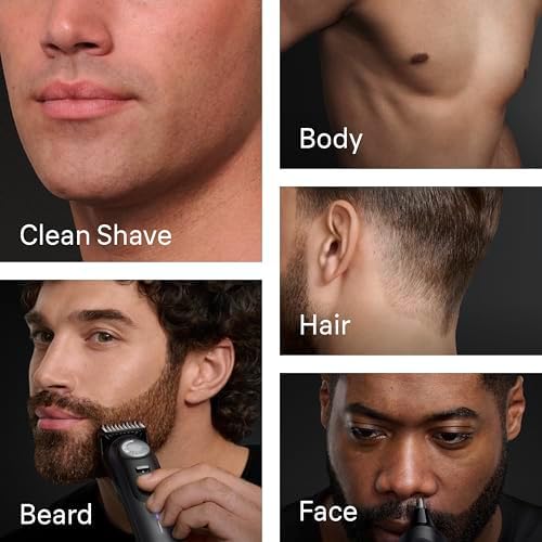 Braun Series 9 PRO All-in-One Beard & Body Grooming Kit for Men, Cordless Trimmer, Hair Clippers & Shaver for Face, Hair & Body with Gillette Labs Razor, AIO 9550