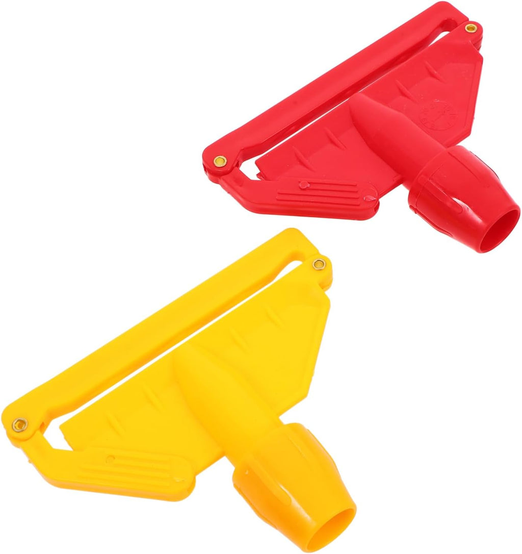 minkissy 2pcs Detachable Mop Clip for Mop Handle Cleaning Accessory for Floors Easy to Use and Control Compatible