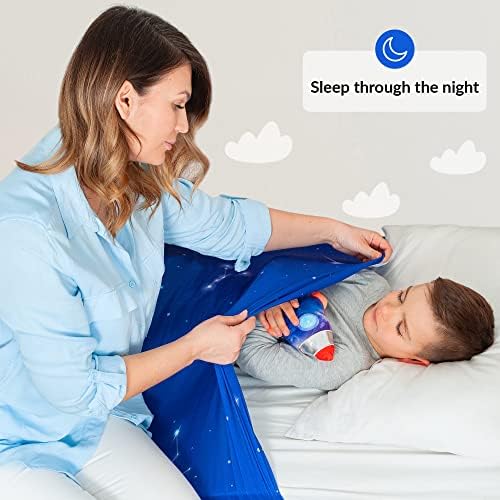 Sensory Compression Blanket | Spandex Bed Sheet for Kids & Adults | Deep Relaxing Feeling, Release Oxytocin | Helps With: SPD, Anxiety, ADHD, Autism | Star Theme | Breathable & Stretchable | Twin