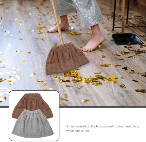 Healifty 4pcs Broom Cover Water Absorption and Dust Removal Household Broom Replacement Cloth for Efficient Sweeping for Home Hotel Restaurant Random Color