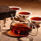 Yunnan Pu'er Tea Brick - Fermented Black Tea Since 2009, Organic Pu-erh 500g Package With Bamboo Leaves, Traditional Method
