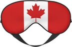 Cute Canada Flag Sleep Mask for Women Men Soft Breathable Eye Mask with Adjustable Strap for Home Bed, Sofa, Travel
