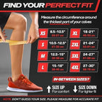 Rymora Calf Compression Sleeves Men Women - Leg Compression Sleeve Footless Socks - Shin Splint Relief Fitness Running