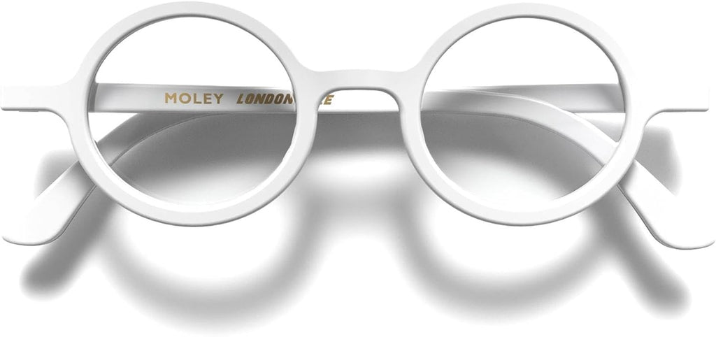 LONDON MOLE® Moley reading glasses | Cool round shaped readers | Men’s Women’s Unisex | Spring hinges