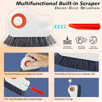 2pcs 2 in 1 Groove Cleaning Brush, Easy to Store Window Track Cleaning Tools, Multifunction Window Track Cleaner, Track Cleaning Tools Suitable for Sliding Door Tracks, Shutter Door Window Track