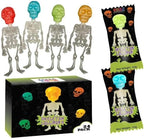 Skeleton Lollipops - Halloween Candy Individually Wrapped 24 Pack - Bulk Scary Suckers for Trick or Treat, Party Favors & Spooky Goodie Bags