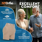 NYOrtho Hip Protector Unisex – Low Profile Fall Absorption Shorts – Padded Hip Pads for Elderly – Fracture & Injury Prevention – Crash Pants – Breathable Protective Shorts
