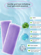 Cooling Gel Patches 20 Pack - 8 Hour Ice Cold Relief for Forehead, Neck & Body | Grape Mint Scented | Instant Temperature Drop for Sunburn, Workouts, | Hypoallergenic, Non-Irritating & Portable