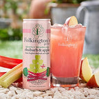 Folkingtons Gently Sparkling Rhubarb & Apple 250ml (Pack of 12)