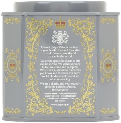 Harney & Sons Victorian London Fog Tea, Black and Oolong Tea with Citrus, Vanilla and Lavender | 30 Sachets, Historic Royal Palaces Collection (Tin Design May Vary)