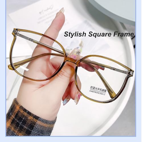 Women's Portable Fashion Anti-Blue Light Reading Glasses, Bifocal Reading Glasses for Women, Sparkling Bling Diamonds