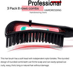 Detangling Hair Brush for Afro America/African Hair Textured 3a to 4c, Knots Detangler Scalp Massage Comb for Women, Black (1 pc)