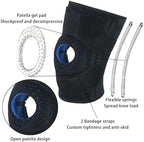 Luwint Plus Size Neoprene Knee Brace, Open Patella Stabilizer with Adjustable Straps Knee Pads Support for Arthritis, ACL, Relieves Pain, Basketball, Sports, 1 Piece