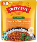 Tasty Bite Vegetable Tikka Masala, 10 Ounce, Pack of 6, Ready to Eat, Microwavable Entree, Vegetables Simmered With Cashews (Packaging may vary)