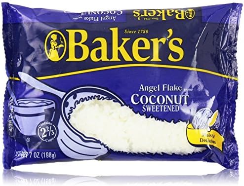 Baker's Angel Flake Coconut Sweetened 7 Ounce (2-pack)