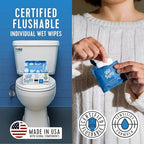 Stall Mates Witch Hazel: Flushable Wipes, Individually Wrapped, Travel Friendly, Soothing Witch Hazel, Unscented with Cucumber, Aloe and Chamomile, (30 on-the-go singles)