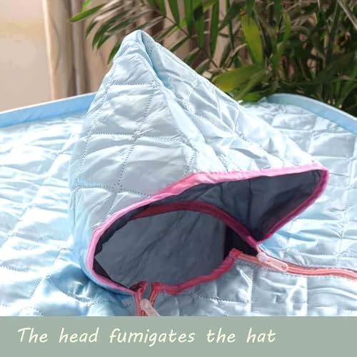 Only Sauna Tent,Portable Sauna Steamer Machine Pop Up Tent, Home Spa Room Sweat Tent, Indoor Wet Sauna Box (Steamer Not Included, Exclude Steam Generator) Suitable Under 5.79Ft in Height.