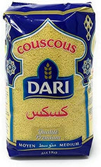 Dari Medium Moroccan Couscous 1kg, 2.2lb, Pack of 3