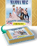 Cakecery Mamma Mia Edible Cake Image Topper Personalized Birthday Cake Banner 1/4 Sheet