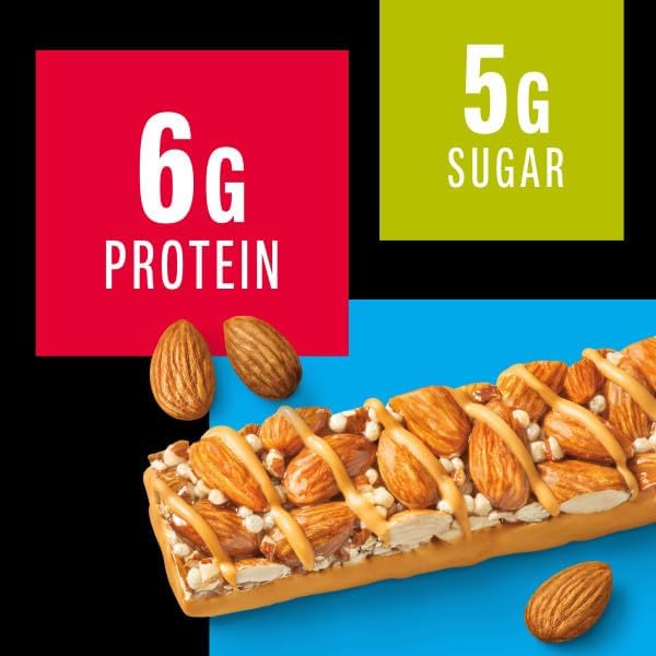 KIND Healthy Snacks Bars, Caramel Almond & Sea Salt, Gluten Free, Low Sugar, High Fiber Snacks, 6g Protein, 12 Count