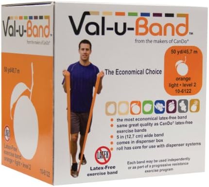 Val-U-Band 10-6122 Latex Free Exercise Band, Orange
