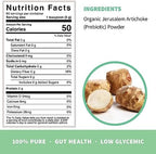 Organic Inulin with FOS Prebiotic Powder, Soluble Fiber for Leaky Gut, Bloating, Digestion, Feed Friendly Bacteria (Probiotics), 1 Scoop Daily, 1 lb (90 Servings)
