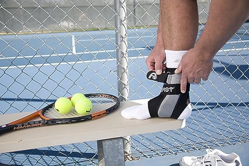 AIRCAST A60 Ankle Support Brace, Left Foot, Black, Medium (Shoe Size: Men's 7.5-11.5 / Women's 9-13)