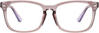 MAXJULI Blue Light Blocking Glasses,Computer Reading/Gaming/TV/Phones Glasses for Women Men(Light Coffee)