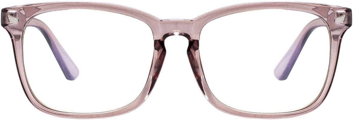 MAXJULI Blue Light Blocking Glasses,Computer Reading/Gaming/TV/Phones Glasses for Women Men(Light Coffee)