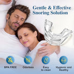 Snore Mouthguard: Anti-Snoring Mouthpiece Sleeping Aid, Comfortable & Reusable Anti Snoring Device for Adults Men & Women(Large)