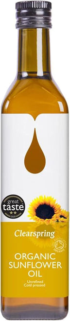 CLEARSPRING Organic Sunflower Oil, 500 ML