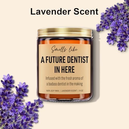 Younift Funny Future Dentist Candle, Dental Hygienist Graduation Gifts, Dental Hygiene, Dental Office Decor, Dentist Gifts for Women, Men, Coworkers, School Students, Dentists Appreciation Presents